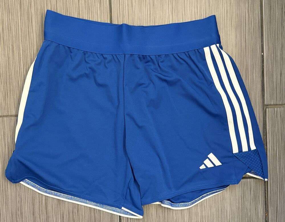 Adidas Tiro 23 Soccer Shorts Royal Blue/White Women's Size Small